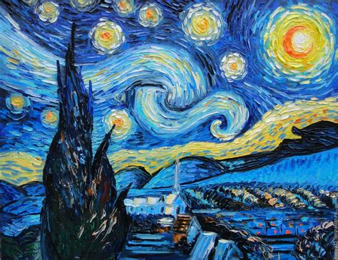 Звездная ночь ван гога картина