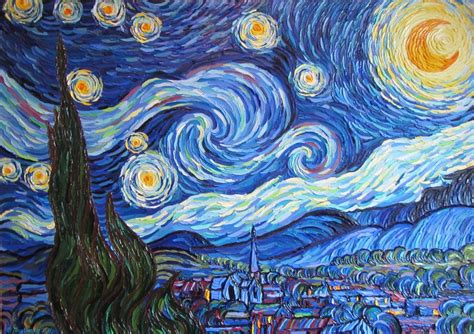 Звездная ночь картина ван гог